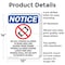 Signmission No Cell Phones Allowed, 10 in W x Rectangle, Aluminum OS-2PACK-NS-A-1014-V-14422 - alternate 2